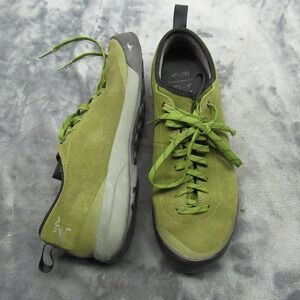 Arcteryx Men 9 Climbing Shoes Green‎ Approach Acrux SL Suede Leather Lightweight